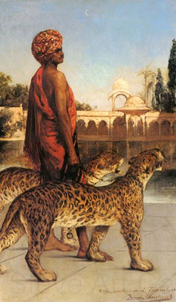 Jean-Joseph Benjamin-Constant Palace Guard with Two Leopards Germany oil painting art
